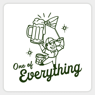 One Of Everything: Cocktail, Beer & Shots. Funny Alcohol Art Sticker